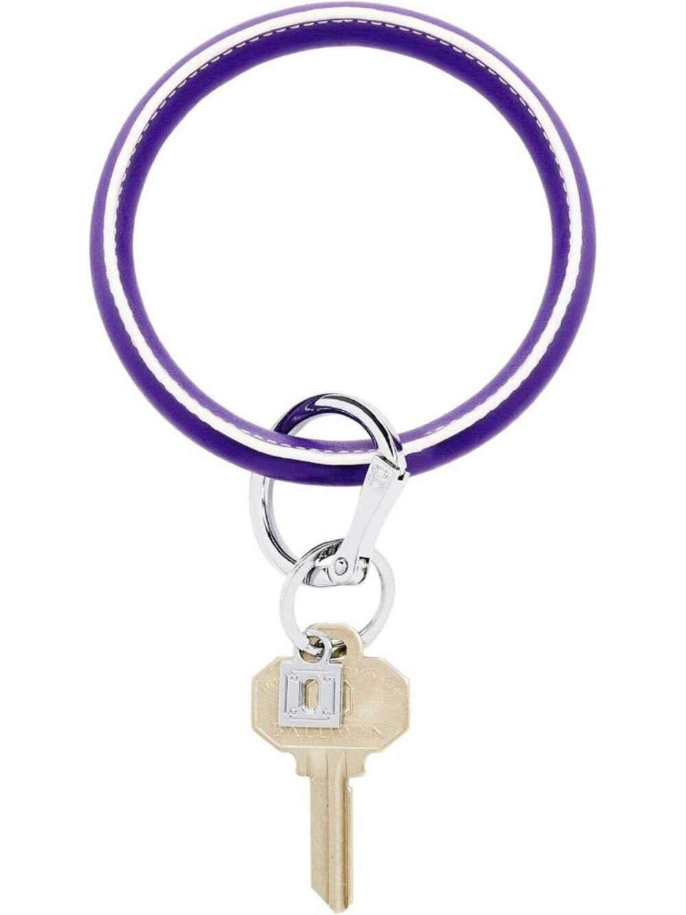Stylish Leather Key Ring Bracelet for Women - Chic Keychain Accessory